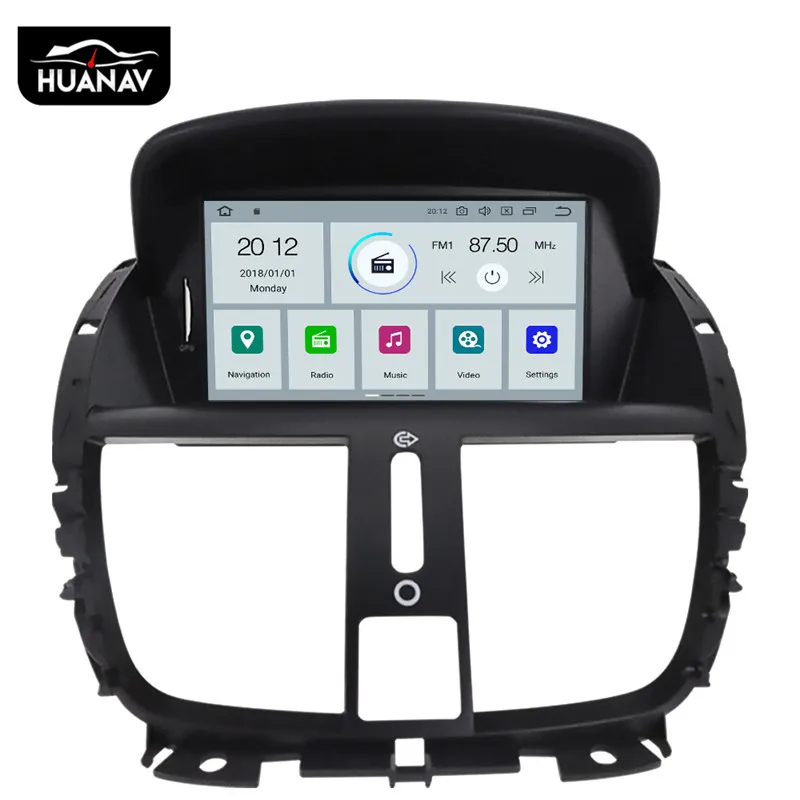 Автомобильный DVD плеер на Android 9 0 GPS навигация для Peugeot 207 2008 2014 стерео головное