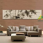 Цифровая печать традиционная китайская бамбуковая живопись пейзаж картина маслом на холсте диван постер Настенная картина для гостиной