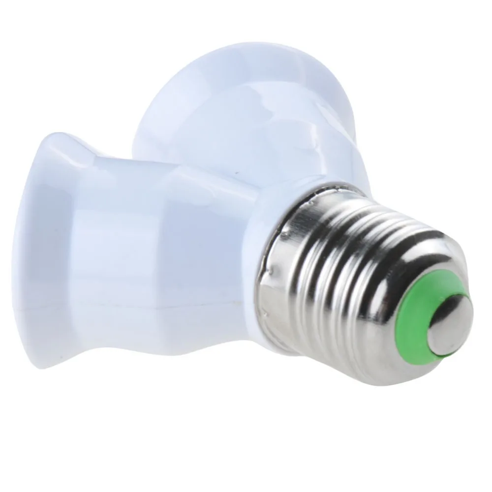 1 шт. патрон для светодиодной лампы E27 2 сплиттера|lighting e27 socket|screw socketlight bulb socket splitter |