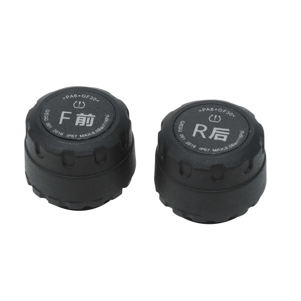 BORUiT мотоцикл Bluetooth система мониторинга давления в шинах TPMS мобильный телефон приложение обнаружения 2 внешних датчика для IOS Android