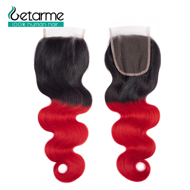 Предварительно цветные 1B/красные перуанские объемные волнистые 3 пучка s с 4*4