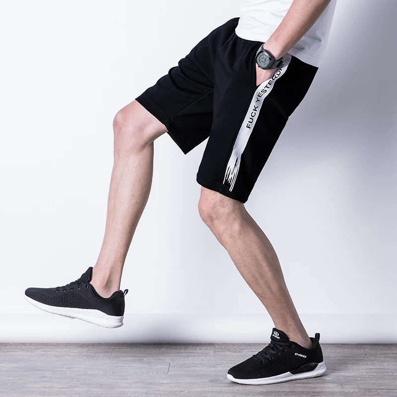 Летние пляжные шорты с рисунком для мужчин быстросохнущие s сжатия Jogger