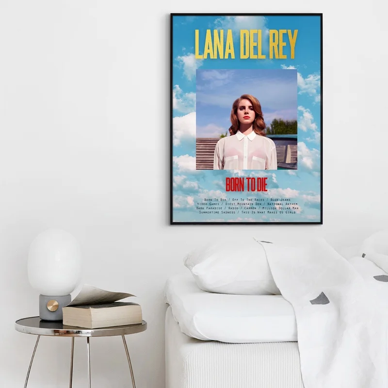Лана Дель Рей Born To Die с надписью &quotальбом поп музыки крышка плакат музыкальной