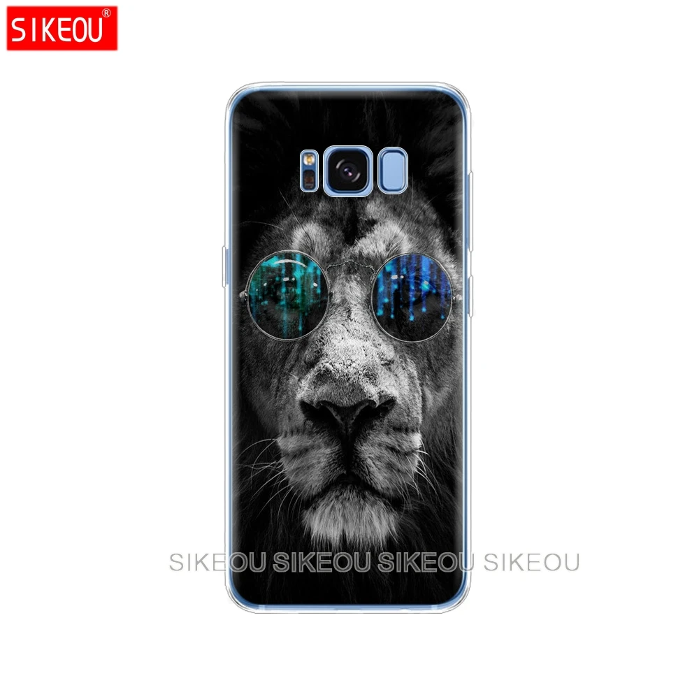Силиконовый чехол для Samsung Galaxy S9 S8 S7 S6 edge S5 S4 S3 PLUS телефона с львом тигром модным