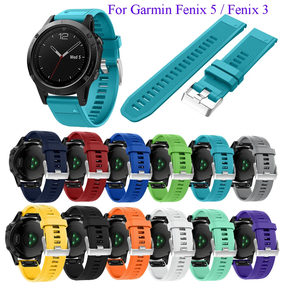 Ремешок силиконовый для наручных часов Garmin Fenix 5X / 3|strap for|strap replacementstrap for garmin |