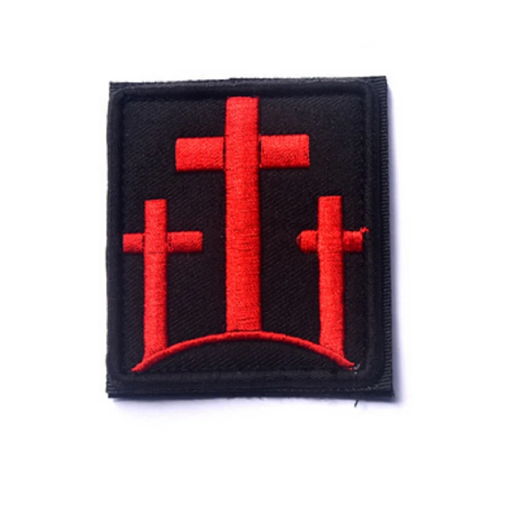 Заплаты вышивки Иисуса патч с христианской символикой на католический крест из