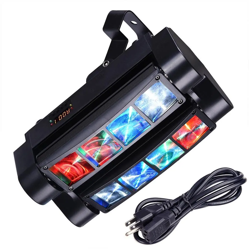 Светодиодный сценический светильник s 8 Eyes миниатюрный вращающийся с движущимся