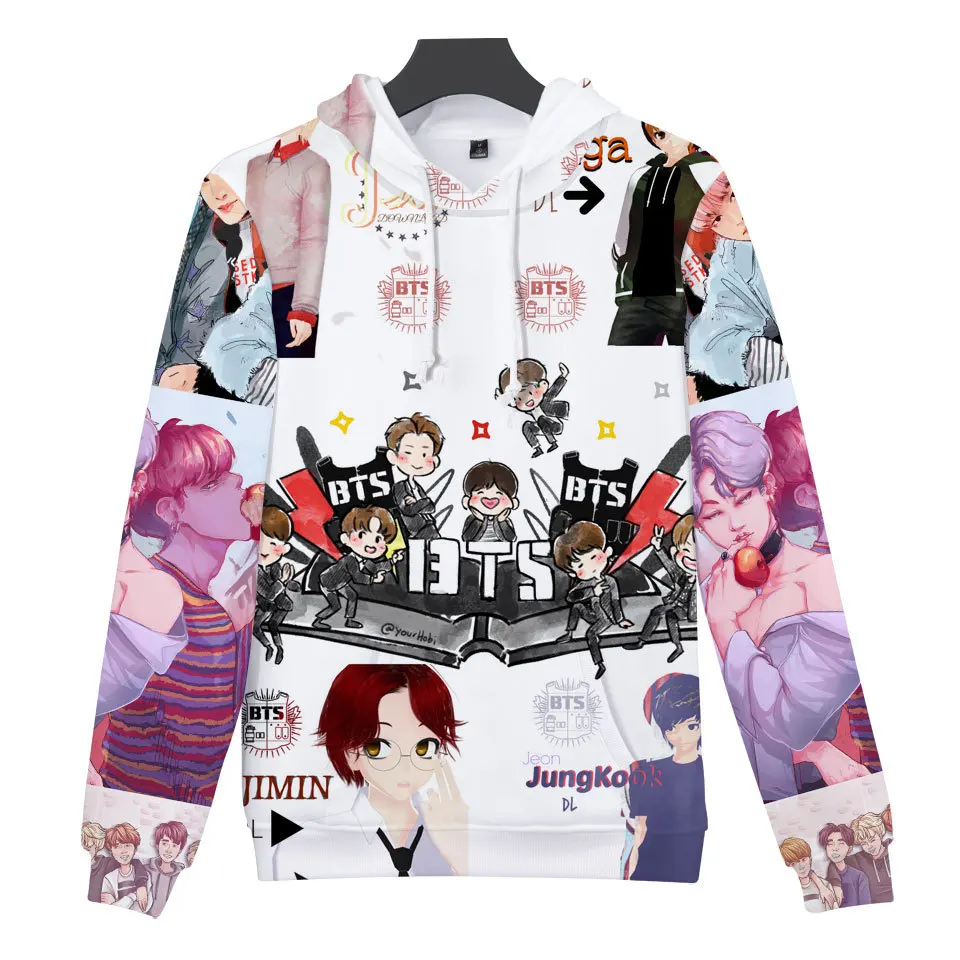 2018 bts Love Yourself k pop женские толстовки с капюшоном Верхняя одежда хип хоп Bangtan Одежда