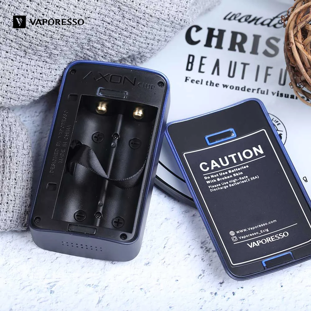 Оригинал 220 Вт Vaporesso роскошный мод Vape Box Mod power от Двойной 18650 батареи совместимы с 510