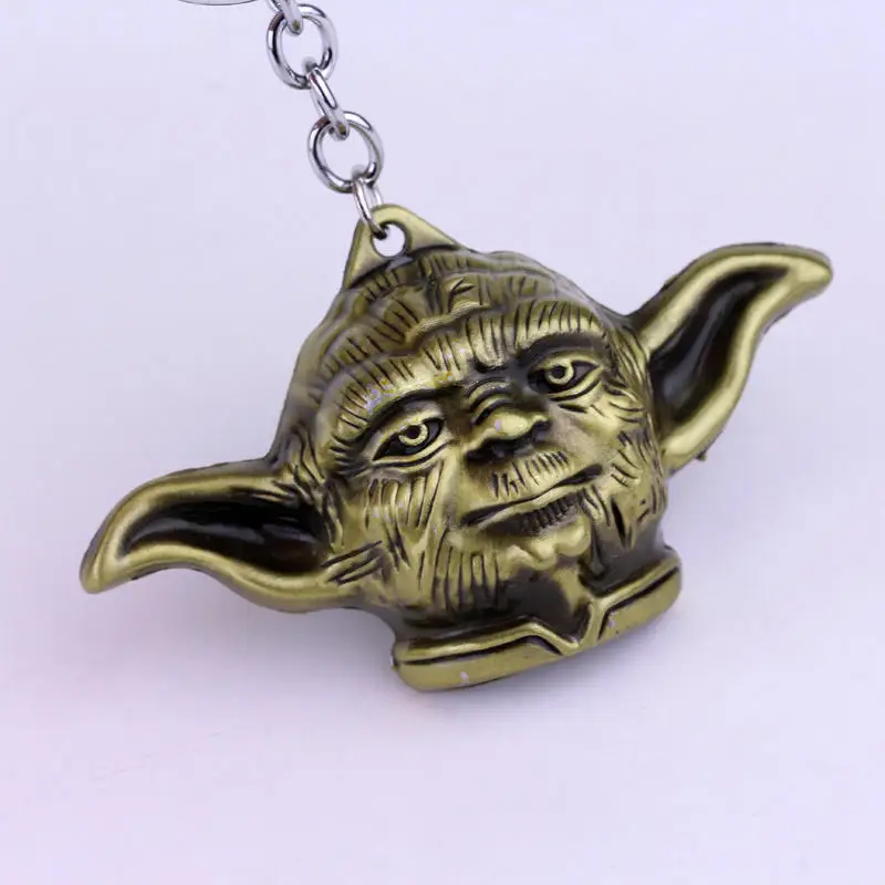 dongsheng 2 Colors Star Wars Keychain Yoda Head Pendant Metal keychain Car For Women Men Key ring Chaveiro Llavevos | Украшения и