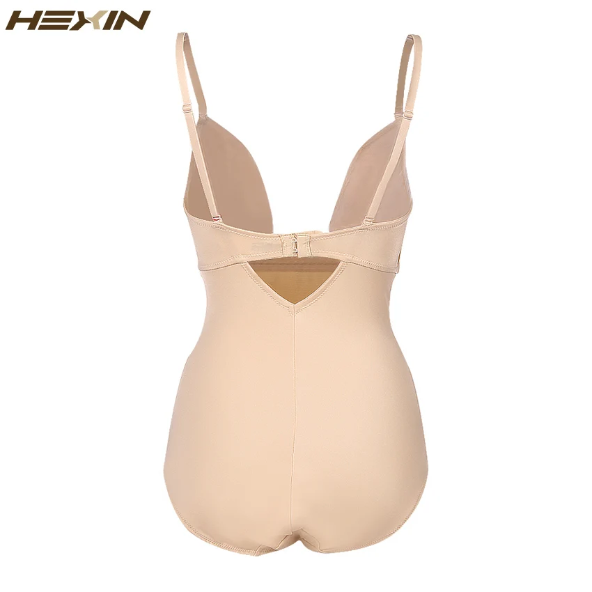 HEXIN Для женщин U окунуться облегающий костюм спинки всего тела стринги Shaper Сталь