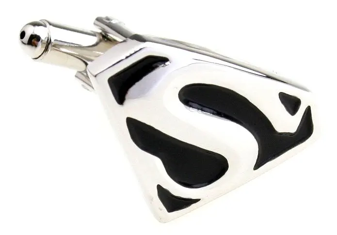 170005 супер герой серии Супермен логотип забавный стиль мужские запонки |