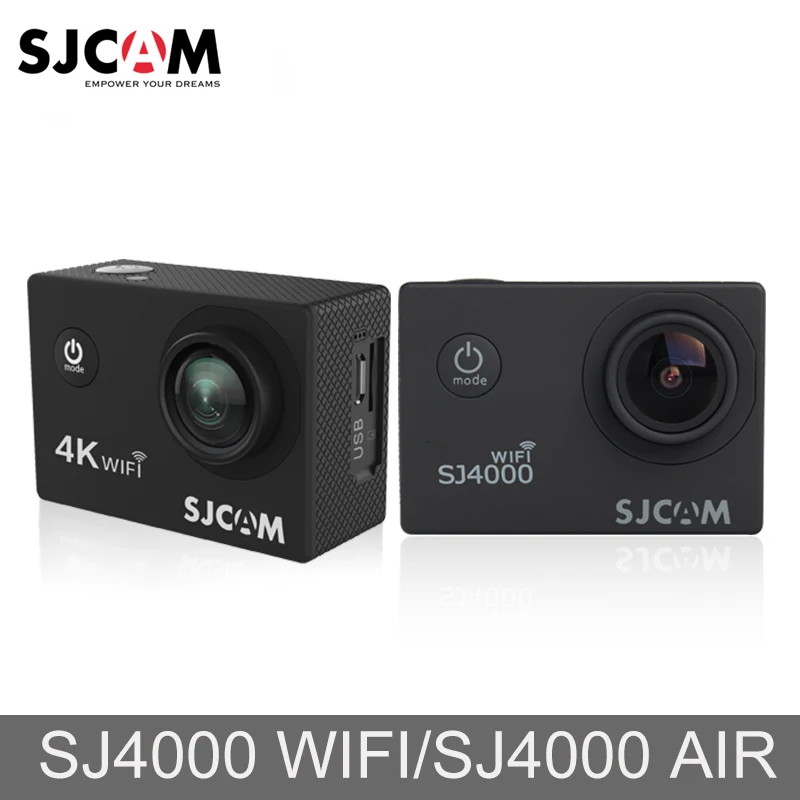 Оригинальная видеокамера SJCAM SJ4000 AIR WiFi 2 ''экран 4K Full HD 30M Водонепроницаемая