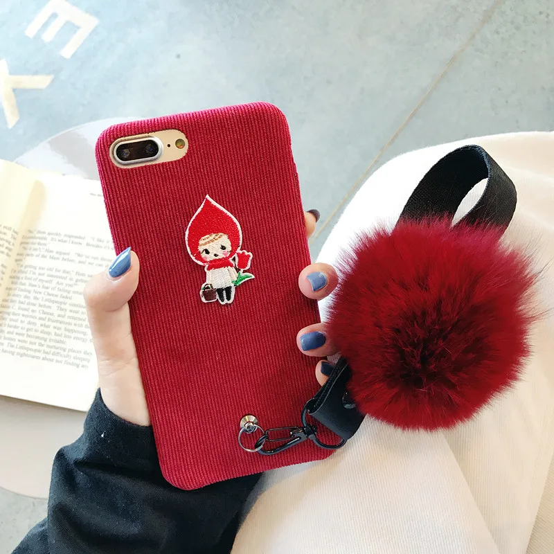 Роскошные вельветовые Кролик чехол для iPhone XS Max XR X крышка жесткий гладкой