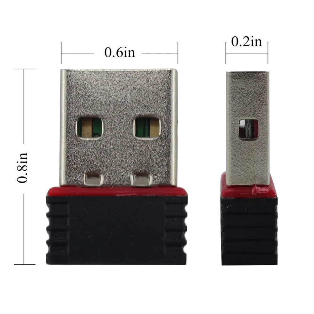 Приемник LAN беспроводной для ПК мини 150 Мбит/с Wifi адаптер сетевой карты ключ USB