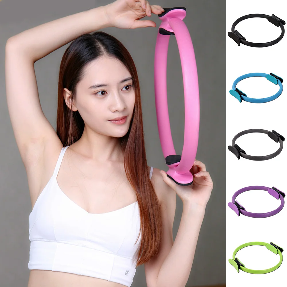 Dual Grip Pilates Circle Yoga Wheel Gymnastic Ring Gym Workout Back Training Tool Home Slimming Fitness Equipment | Спорт и