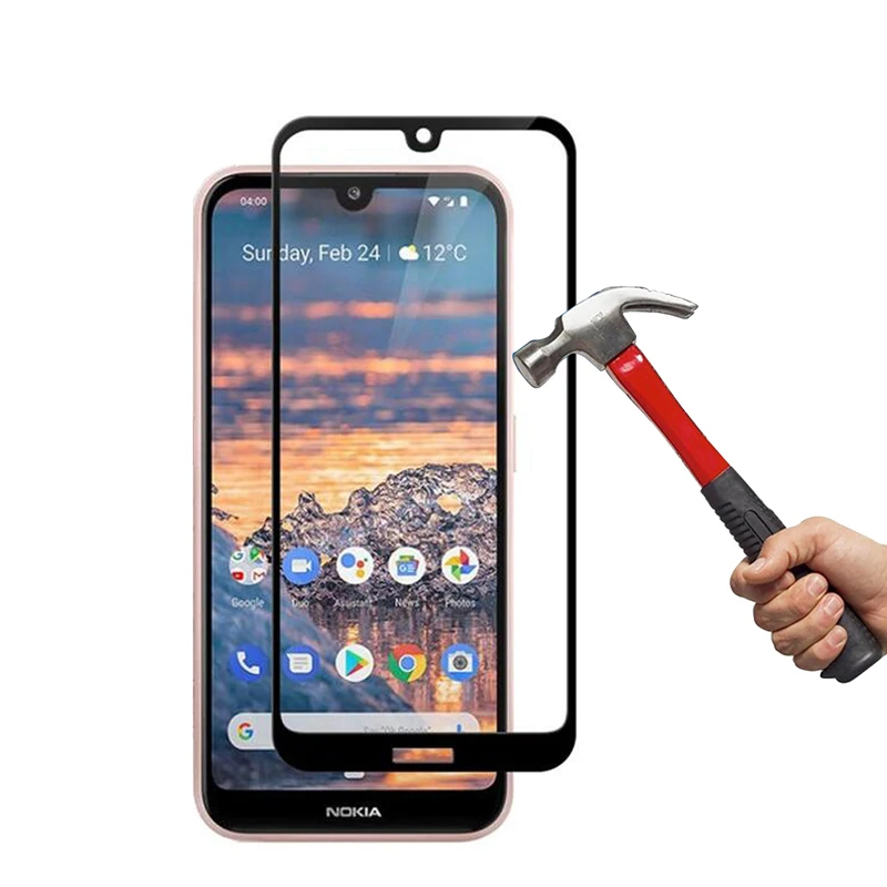 Закаленное стекло с полным покрытием для Nokia 4 2 TA 1157 1150 1133 Защитная пленка экрана