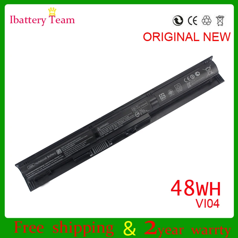 Аккумулятор VI04 для HP ENVY 14 15 17 Pavilion series 440 G2 HSTNN LB6K Q140 TPN Q144 48WH 15V|battery for hp|for hpbattery hp pavilion