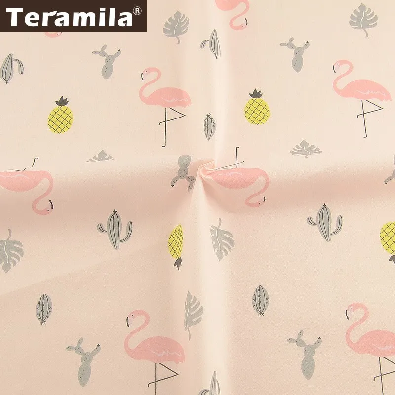 

Teramila 100% Cotton Fabric Animal Tissu Tecido Tela Bedding DIY Patchwork Pillow Quilting Baby Cloth Sewing Home Textile Craft