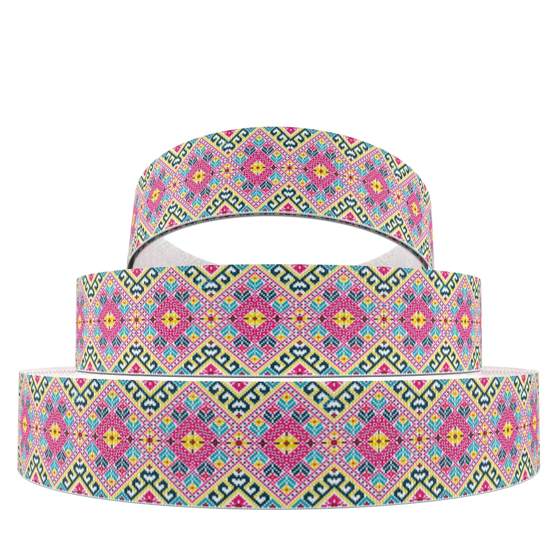 1076307006 David accessories " 25 мм градиентная расцветка; Высота в полоску с горошком; в виде рыбьей чешуи; корсажная лента 50 ярдов, материалы для ручных поделок, 50Yc5579 - Цвет: 1076307006
