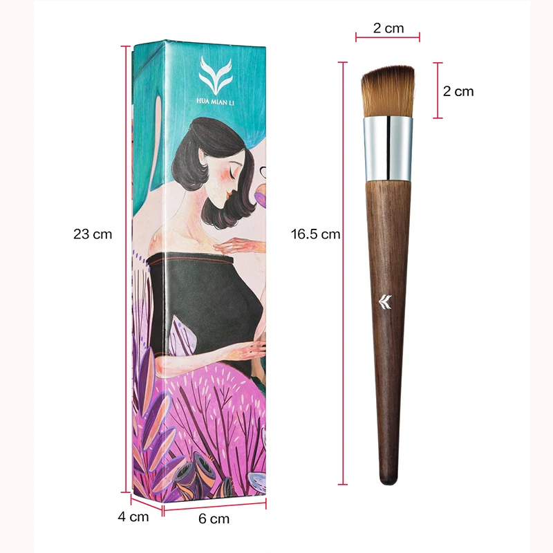 Кисточка для макияжа с плоской верхней синтетическая щетина лучшее акне под
