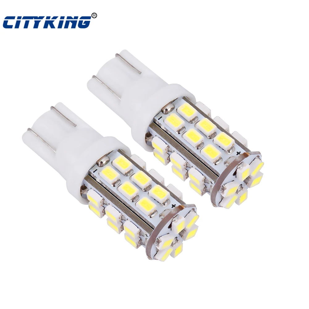 100 шт. X Автомобильный светодиодный Белый Свет T10 30SMD 1206 LED w5w t10 30 автомобиль W5W 3020