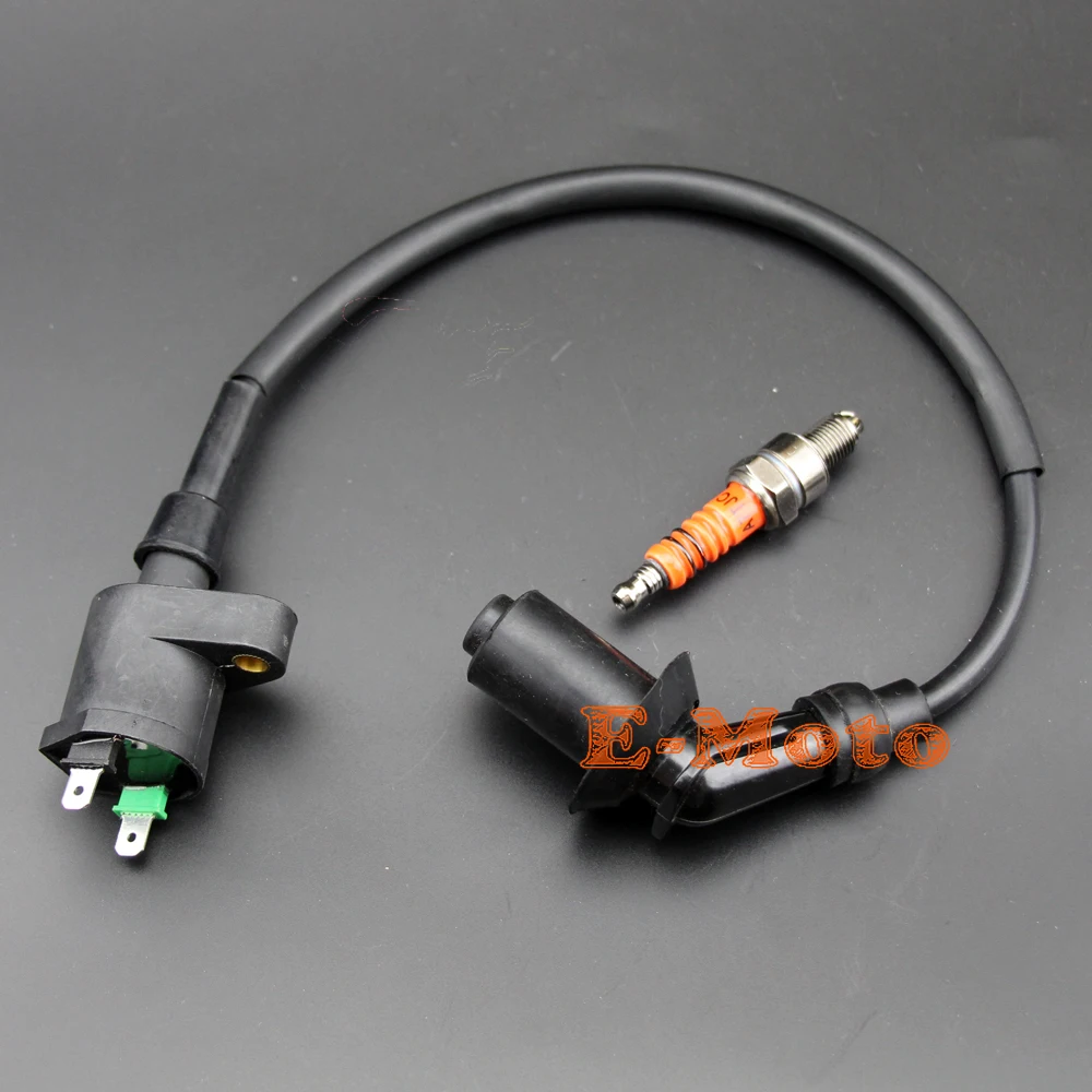 Катушка зажигания + A7TC A7TJC 3 электрода для GY6 50cc 125cc 150cc мопеда скутера | Автомобили и