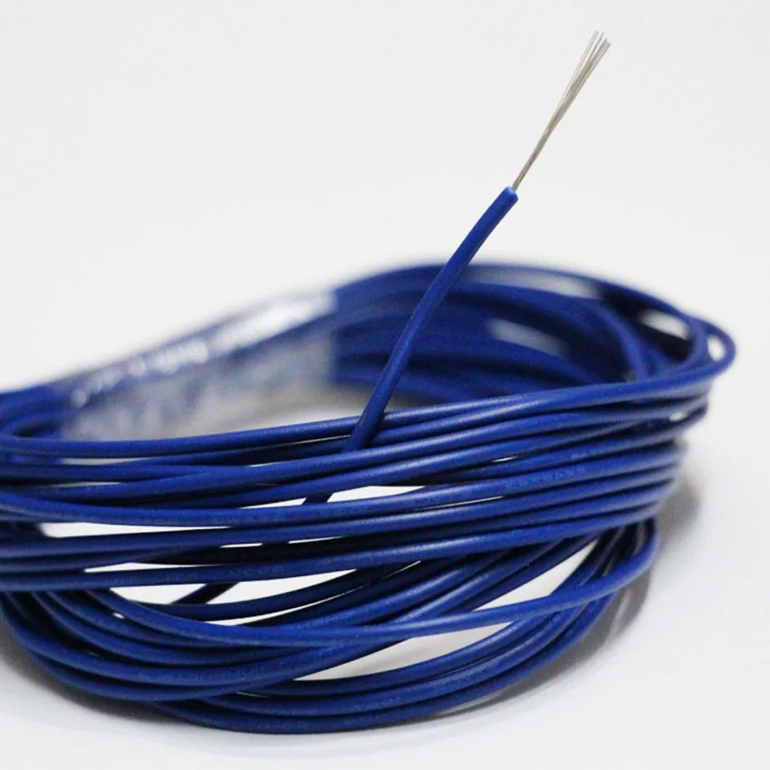 Синий кабель 26AWG из луженой меди синий изолированный провод UL1007 ПВХ