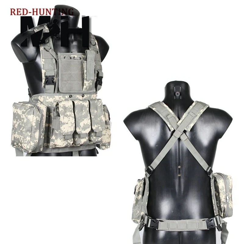 USMC Тактический боевой Molle rrrv нагрудный ремень для пейнтбола страйкбол жилет с
