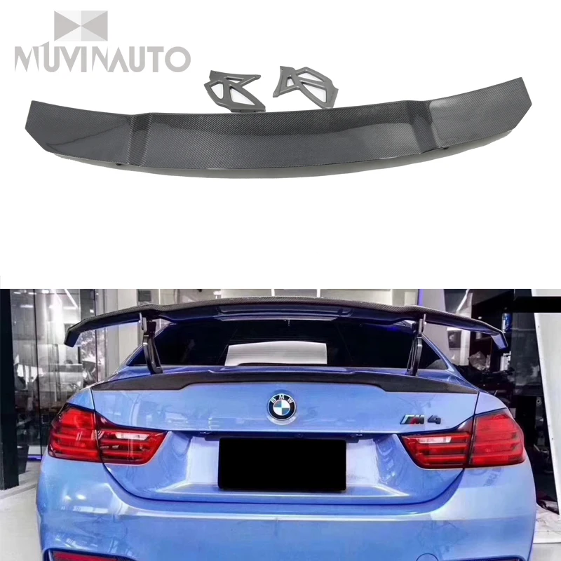 

V style carbon fiber backup trunk roof edge spoiler windowpane is suitable for BMW F80 M3 F82 M4 over 2014