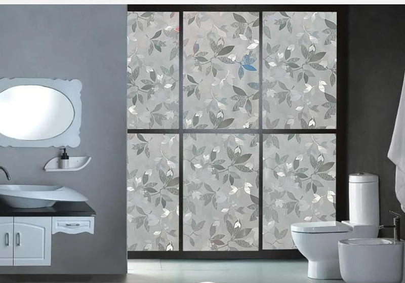 

50cm*90cm 1pc Top Quality UV Static Cling Privacy Decorative Pvc Translucent Privacy Window Film Tinting