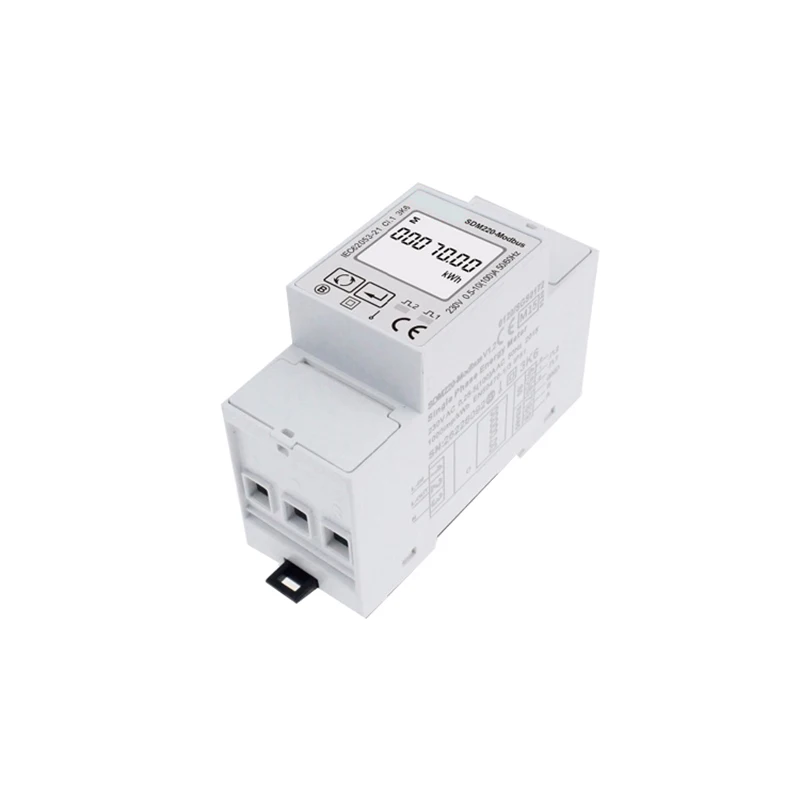 Бытовые SDM220 MODBUS счетчик электроэнергии однофазный AC230V din рейку электричество