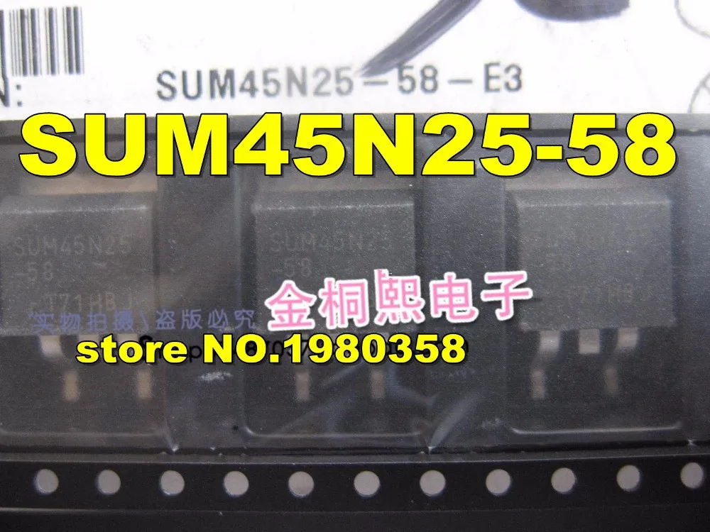10 шт./лот SUM45N25-58 SUM45N25 45N25 N-Channel 250V 45A MOSFET TO-263 | Электроника