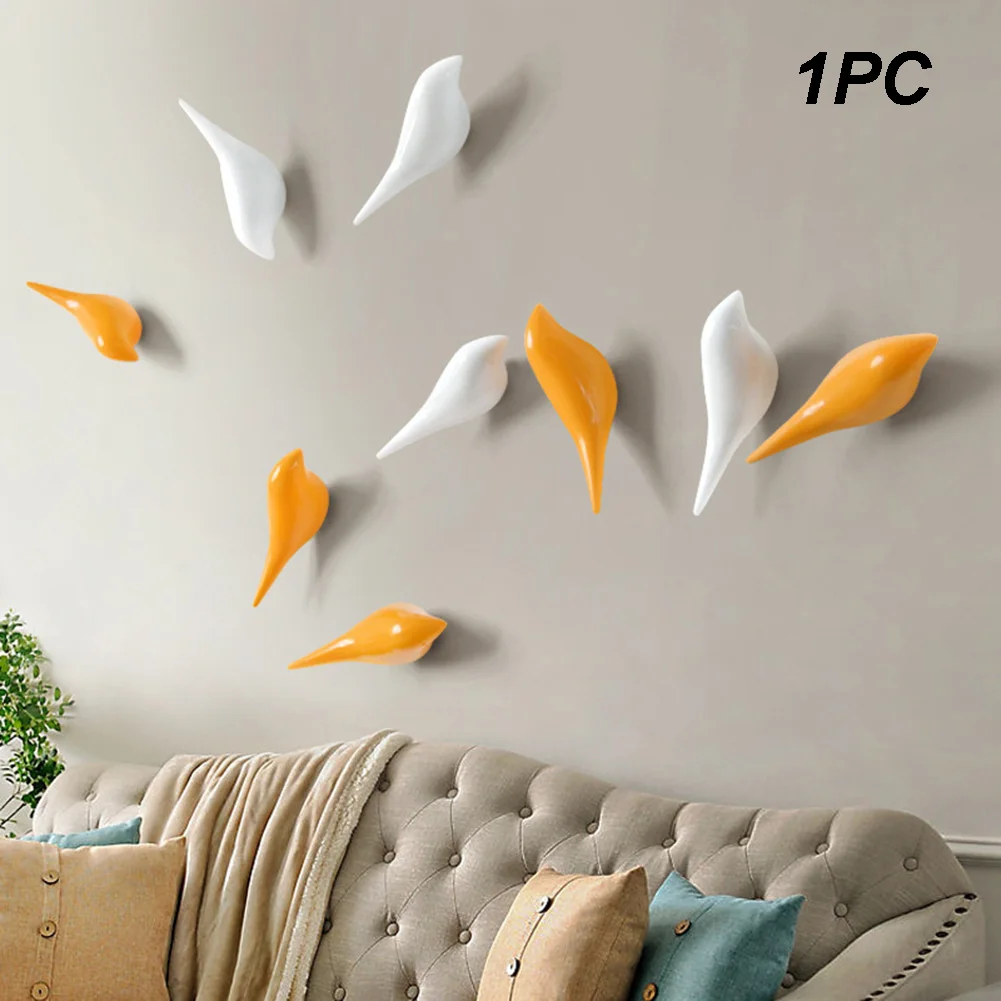 Creative wall hooks bird decoration Resin wood grain hooks bedroom door after the animals Hooks 3D coat hook single wall hanger