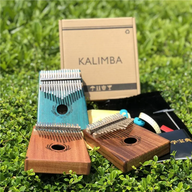 17 клавиш Пальчиковое пианино для большого пальца Kalimba Mbira натуральная калимба из