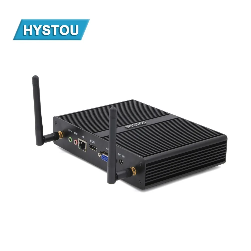 Мини ПК Celeron 3205U Windows 7 8 10 Gigabit LAN без вентилятора 1VGA + 1 HDMI оконные рамы офисные