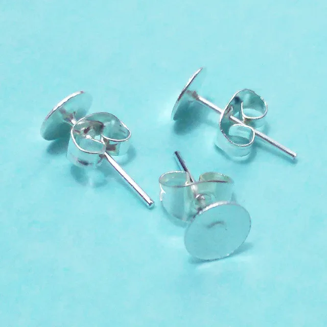 Серьги ювелирных изделий diy шпильки установка пустой базы лоток w/бабочка задняя