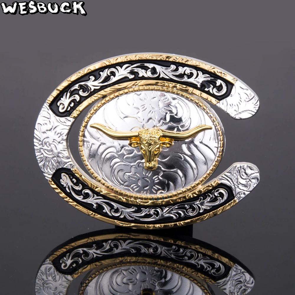Подковы Новый WesBuck брендовые металлические пряжки ремня для человек Для женщин