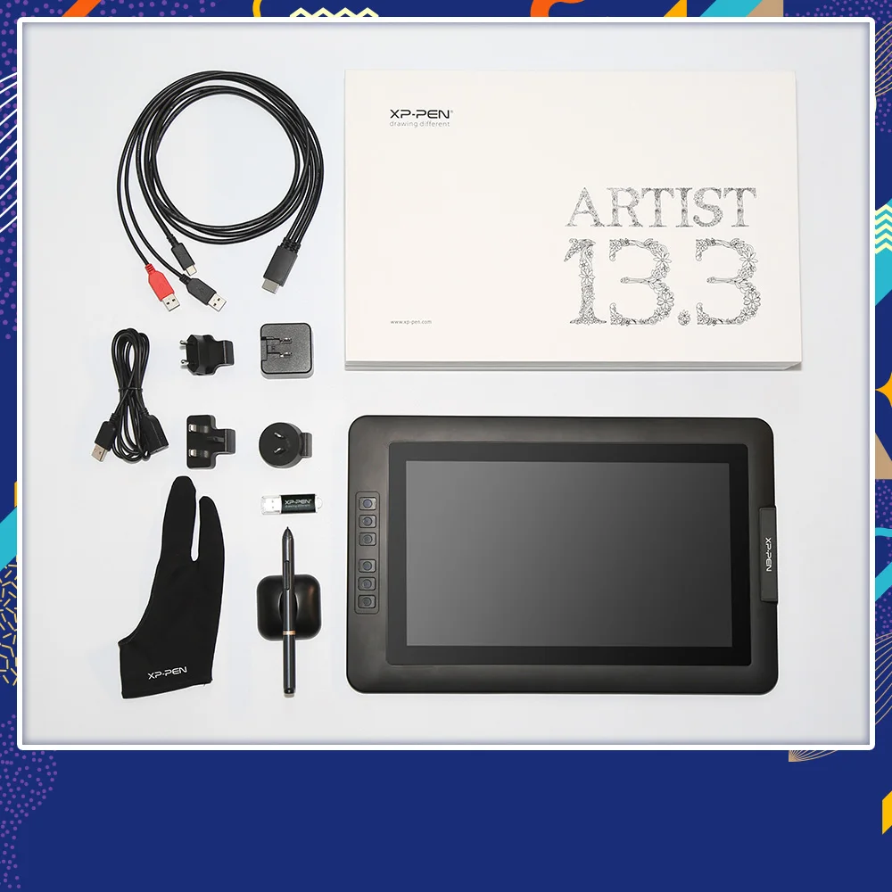 XP Pen Artist13.3 13 3 &quotips графический монитор для рисования ручка дисплей с кронштейном