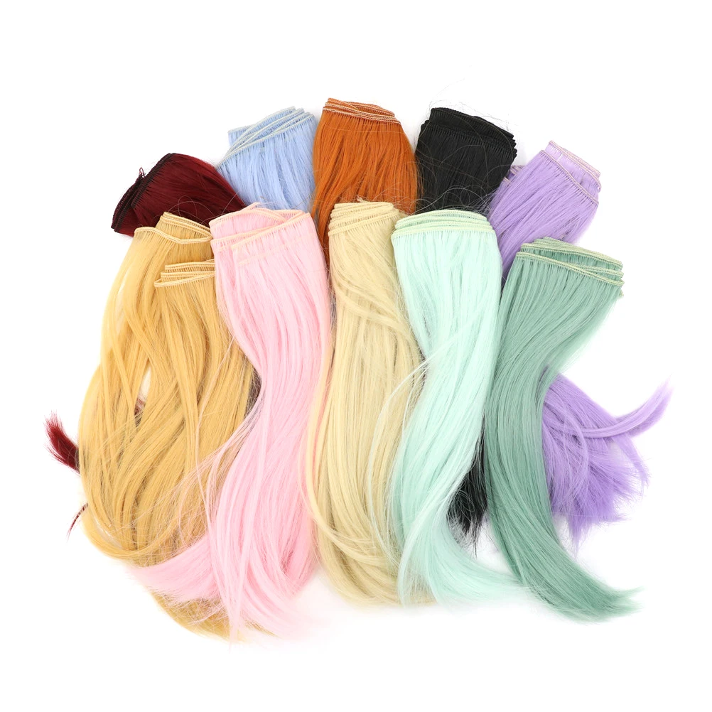 25CM*100CM Doll High Temperature Wigs DIY Wig Hair Bang Fringe For 1/3 1/4 1/6 BJD SD Dolls Accessories Wholesale | Игрушки и хобби