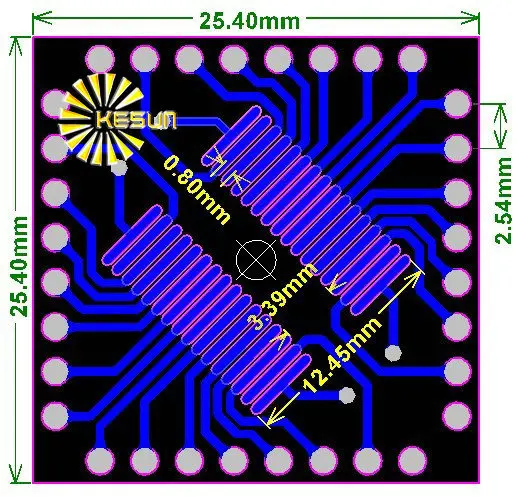 100 шт. переходник PFQP32 LQFP32 TQFP32 QFP32 SOP32 SSOP32 0 8 мм | Электронные компоненты и