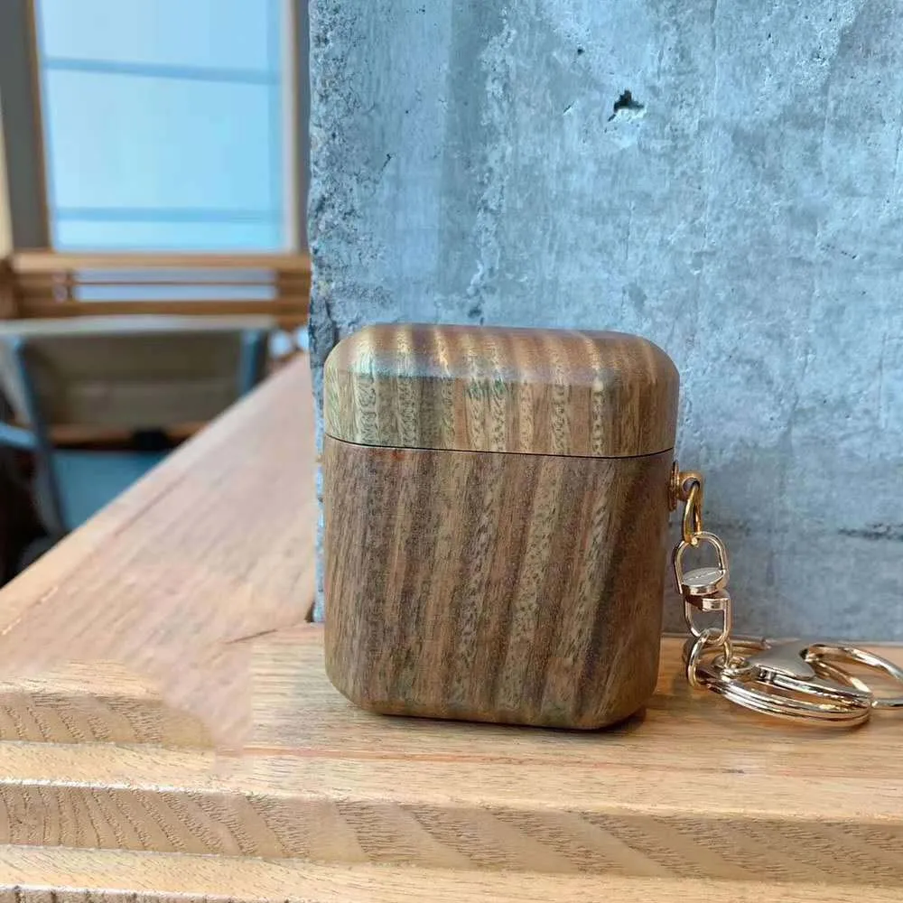 JINSERTA настоящий Деревянный чехол для Airpods TWS Bluetooth деревянный ящик пыленепроницаемый натуральный Чехол ручной работы для Airpods