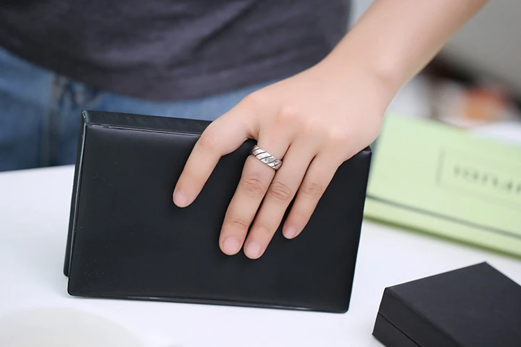 Anel Masculino Anillos 925 кольца из стерлингового серебра для линий дизайн винтажная тайская бижутерия Открытое кольцо для влюбленных лучший подарок