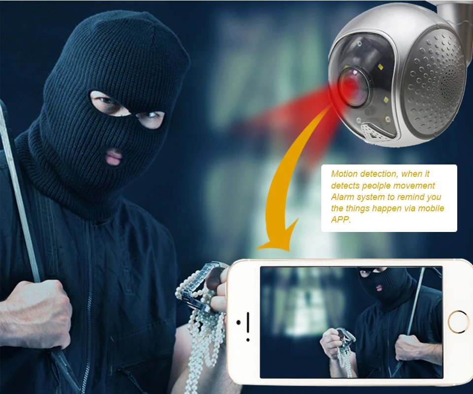 Беспроводная ip-камера DAYTECH, водонепроницаемая, для улицы, 1080 P, 2 МП, панорамная, WiFi камера, аудио, обнаружение движения, сигнализация, облачная запись