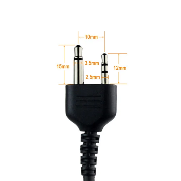 New 2 Pin Acoustic Tube Earpiece Mic PTT Headset for Midland Radios LXT GXT 75-810 75-786 75-785 75-510 75-501 Alan | Мобильные