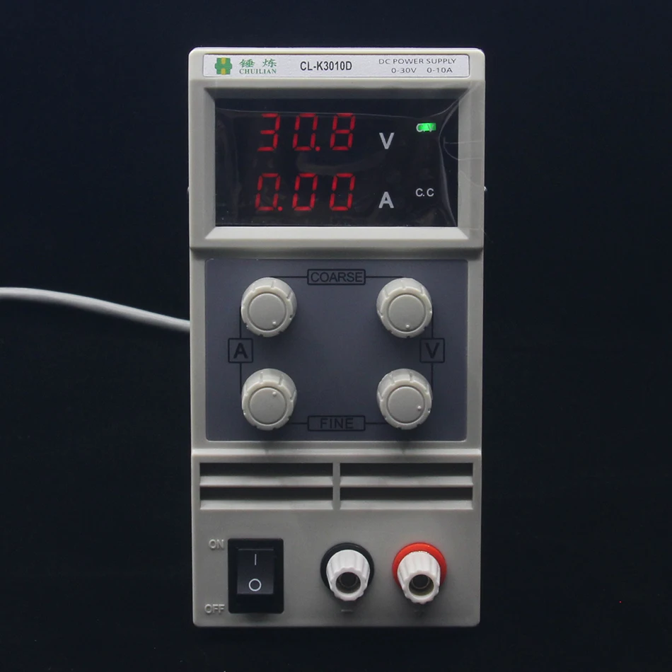 СВЕТОДИОДНЫЙ Цифровой Регулируемый источник питания постоянного тока chuilian CLK3010D