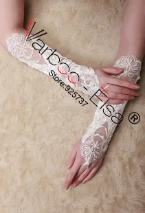2018 красивые свадебные аксессуары Перчатки женские перчатки без пальцев