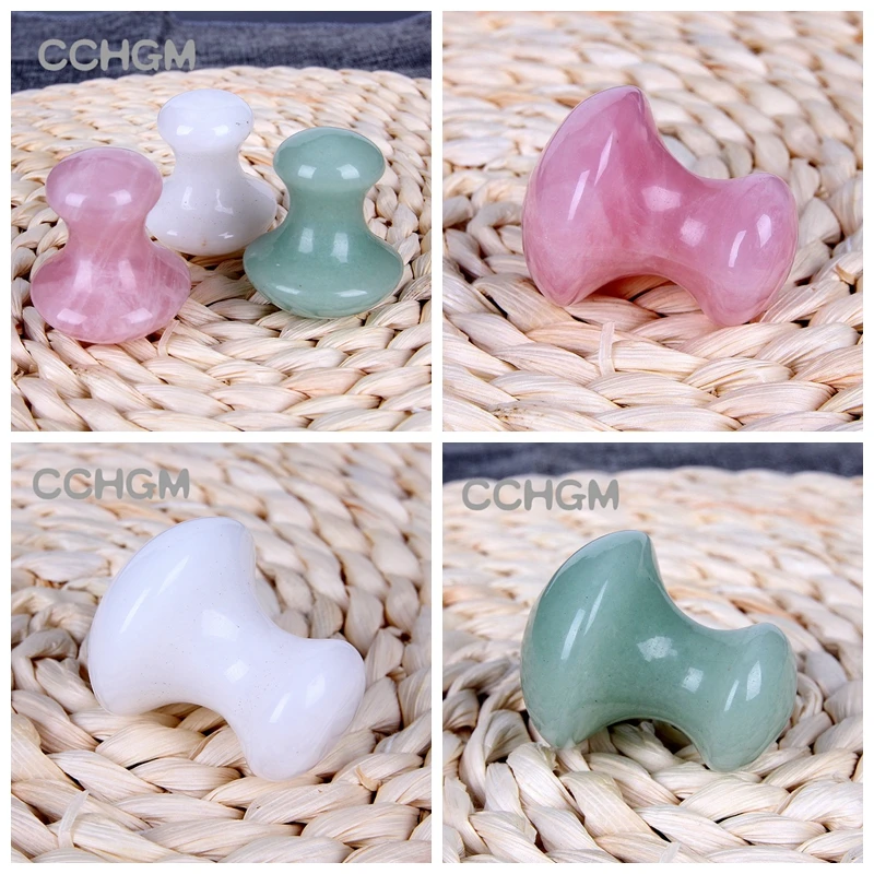 2017 натуральный зеленый авантюрин розовый кварц белый нефрит массажный