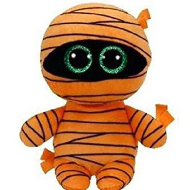 Оранжевый Ty Stuffed& Plush Halloween Mummy Toy 15cm - Цвет: Оранжевый