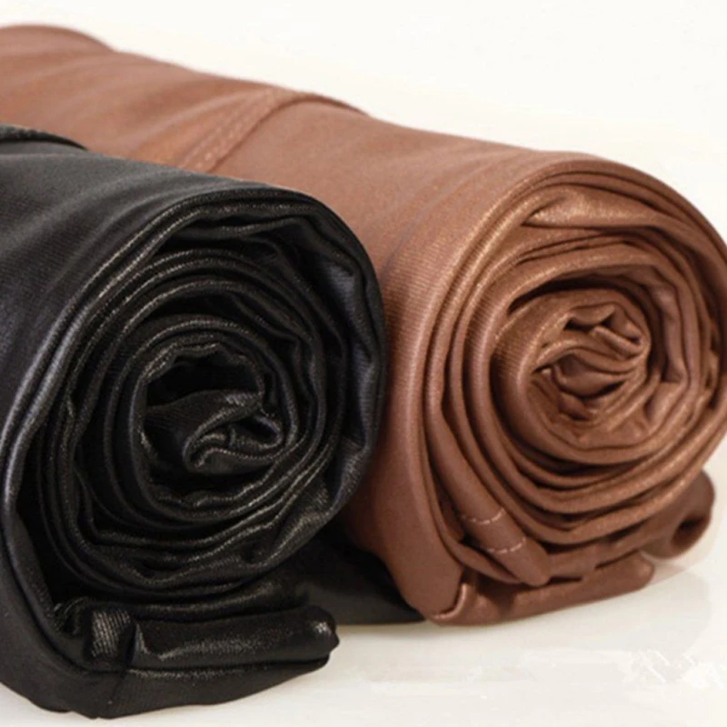 

Fashion Spring/Autumn Leggings Women High Waist Leggings Stretchy PU Leather Trousers Slim Pencil Pants Slim Pencil Pants Splice